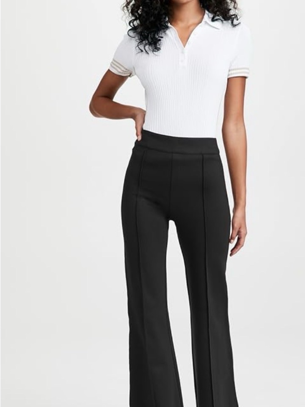 SPANX Black High-Rise Bootcut Flare Pants